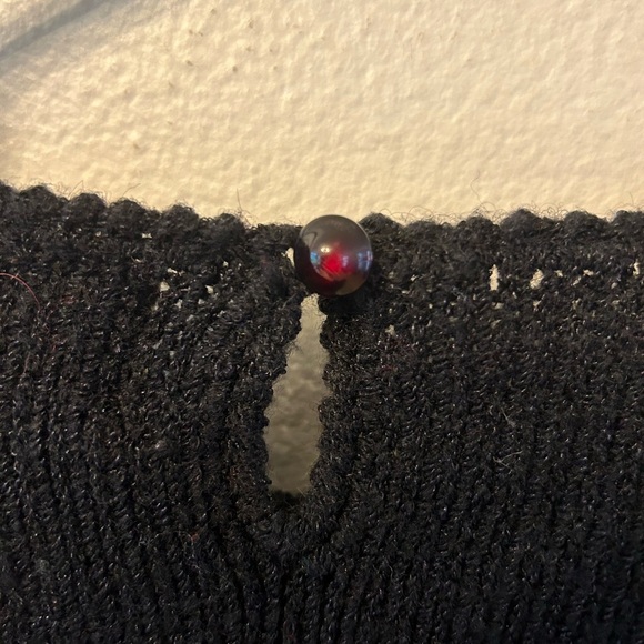 Vintage Christine Christmas Sweater Size Med With Shoulder Pads. Holiday Sweater - Picture 6 of 9